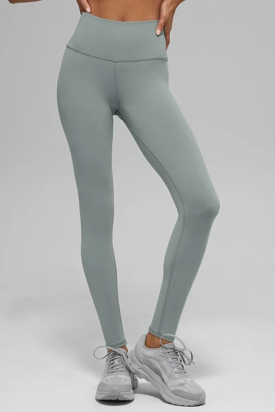 Airbrush Legging med hög midja – Lunar Grey