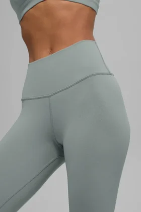 Airbrush Legging med hög midja – Lunar Grey