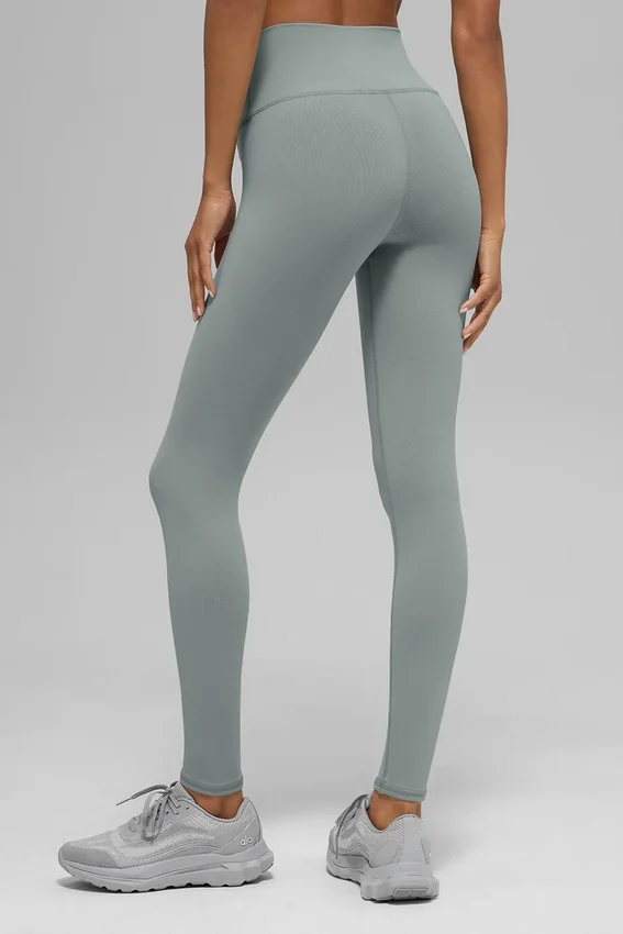 Airbrush Legging med hög midja – Lunar Grey