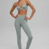 Airbrush Legging med hög midja – Lunar Grey