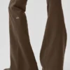 Airbrush Legging med låg midja och bootcut-ben – Espresso