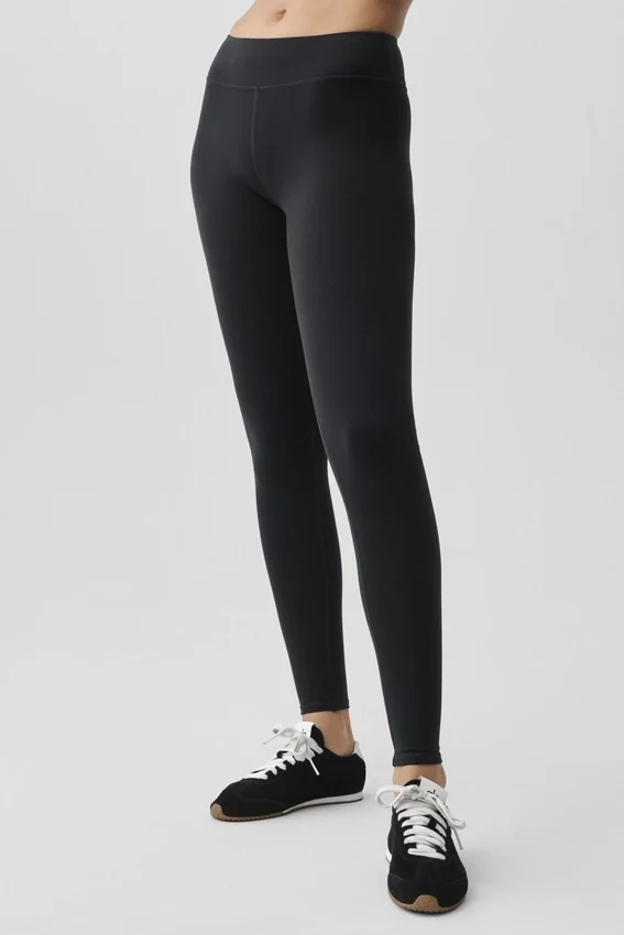 Airbrush Legging med låg midja – svart