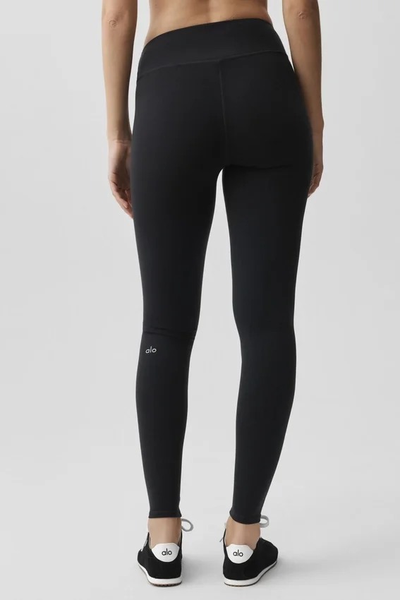 Airbrush Legging med låg midja – svart