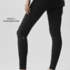 Airbrush Mid-Rise Legging – Svart