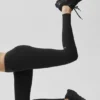 Airbrush Mid-Rise Legging – Svart