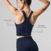 Airbrush Real Bra Tank – Navy