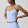 Airbrush Refined Bra Tank – Ljus Provenceblå/Vit