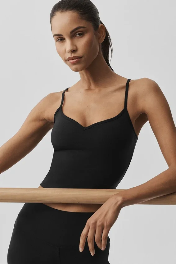 Airbrush Refined Bra Tank – svart