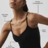Airbrush Refined Bra Tank – svart