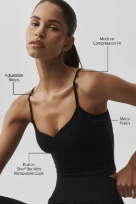 Airbrush Refined Bra Tank – svart