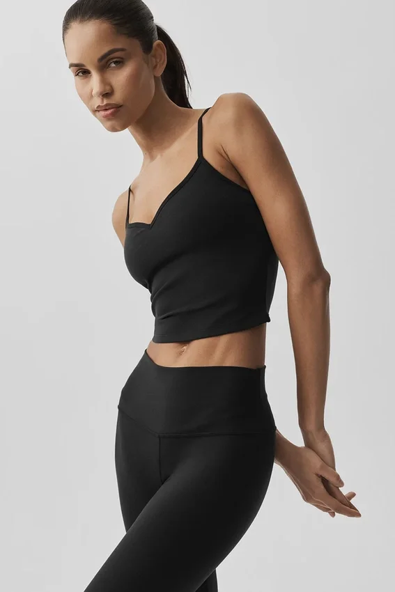 Airbrush Refined Bra Tank – svart