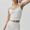 Airbrush Refined Bra Tank – Vit