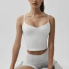 Airbrush Refined Bra Tank – Vit