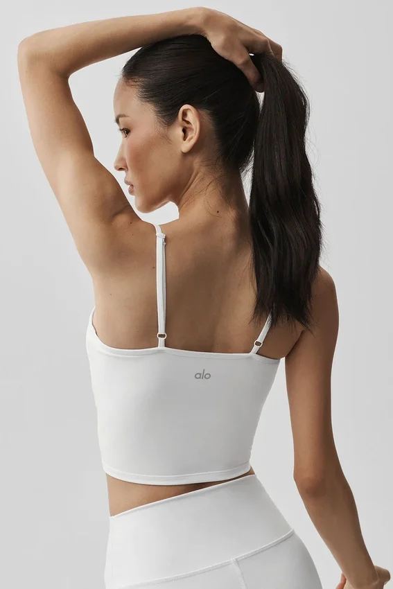 Airbrush Refined Bra Tank – Vit