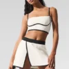 Airbrush Streamlined Bra Tank – Elfenben/svart
