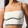 Airbrush Streamlined Bra Tank – Elfenben/svart