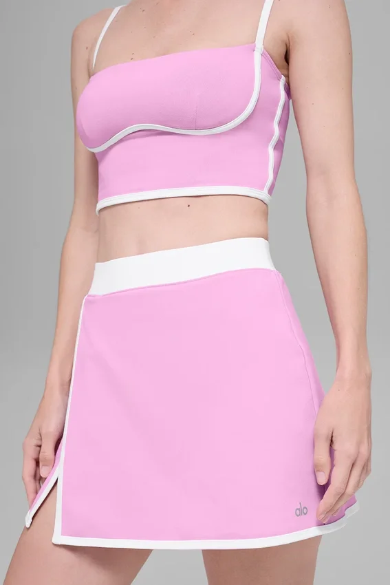 Airbrush Streamlined Kjolar – Candy Heart Pink/White