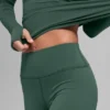 Airbrush Winter Warm High-Waist Nocturne Leggings – Clover Green