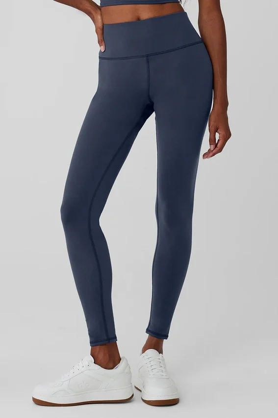 Airbrush Winter Warm High-Waist Nocturne Leggings – marinblå