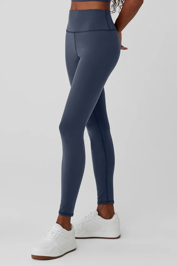 Airbrush Winter Warm High-Waist Nocturne Leggings – marinblå