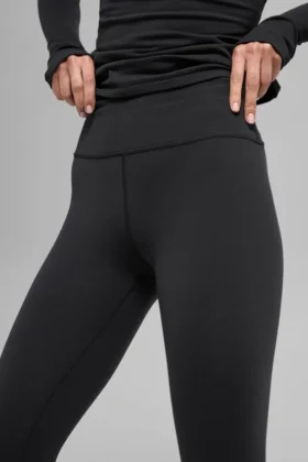 Airbrush Winter Warm High-Waist Nocturne Leggings – svart