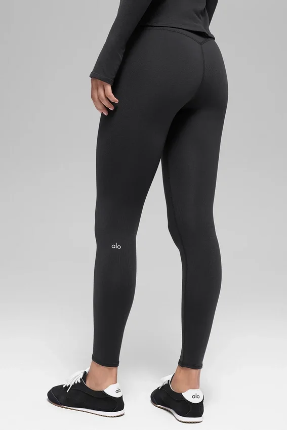 Airbrush Winter Warm High-Waist Nocturne Leggings – svart