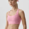 Airlift Gingham Sleek BH-linne – Paradise Pink Gingham