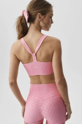 Airlift Gingham Sleek BH-linne – Paradise Pink Gingham