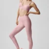 Airlift High-Waist 7/8 Fine Line Leggings – Vintage Pink