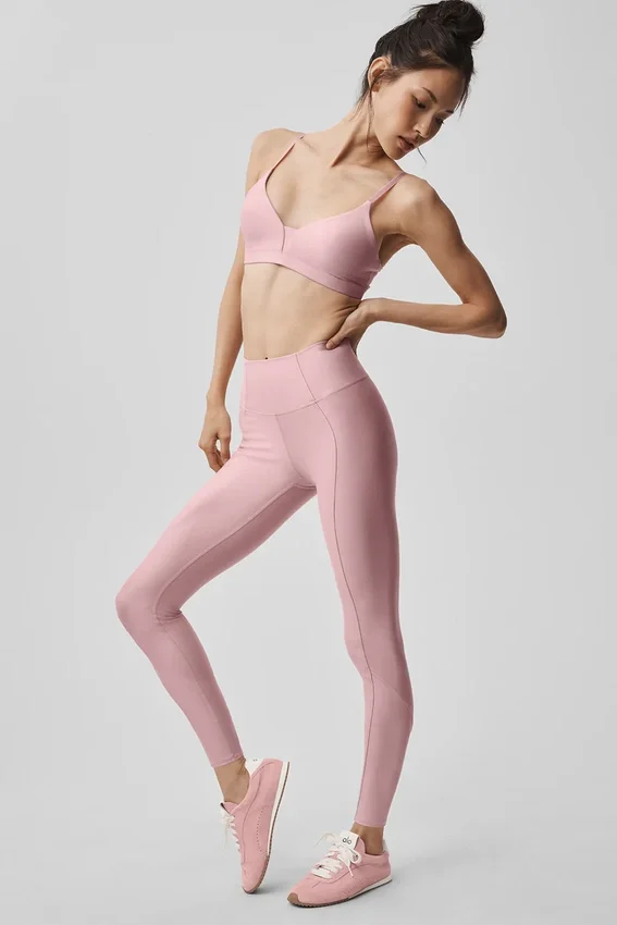 Airlift High-Waist 7/8 Fine Line Leggings – Vintage Pink