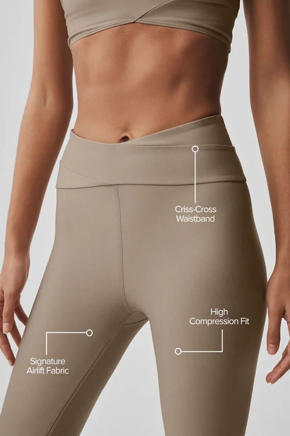 Airlift High-Waist 7/8 Horizon Leggings – Gravel