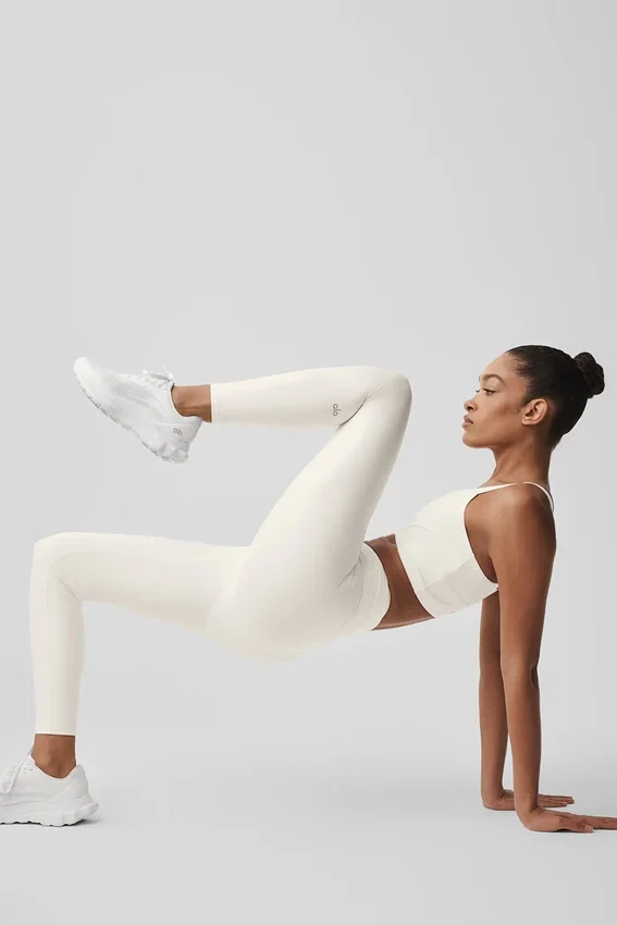 Airlift High-Waist 7/8 Horizon Leggings – Ivory