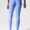 Airlift High-Waist 7/8-leggings – kristallklart blått/vitt