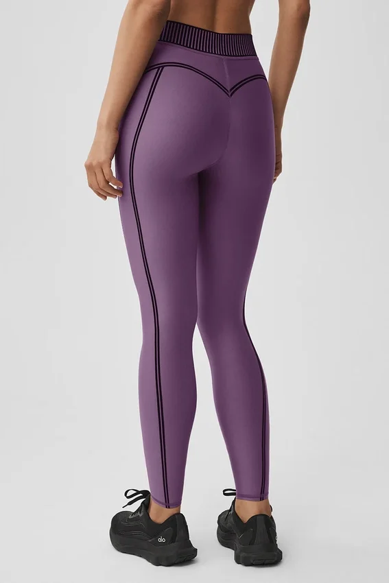 Airlift High-Waist 7/8 Line up Leggings – Plum Kiss
