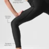 Airlift High-Waist 7/8 Line up Leggings – Svart