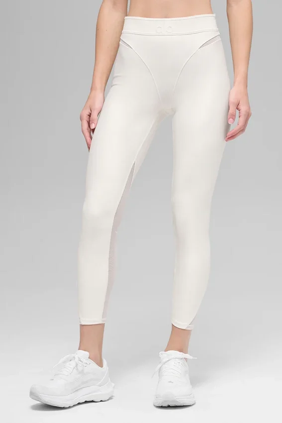 Airlift High-Waist 7/8 Rebel Leggings – Ivory