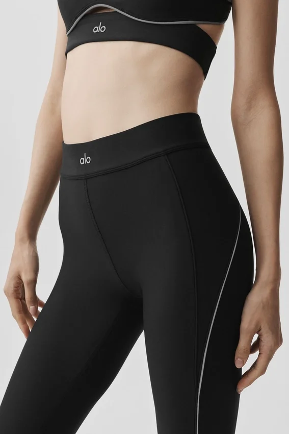 Airlift High-Waist 7/8 Speedwork Legging – Svart