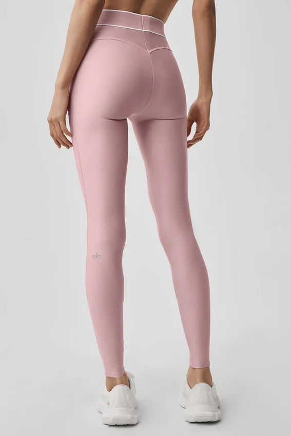 Airlift High-Waist Alignment Legging – Vintage-rosa/vit