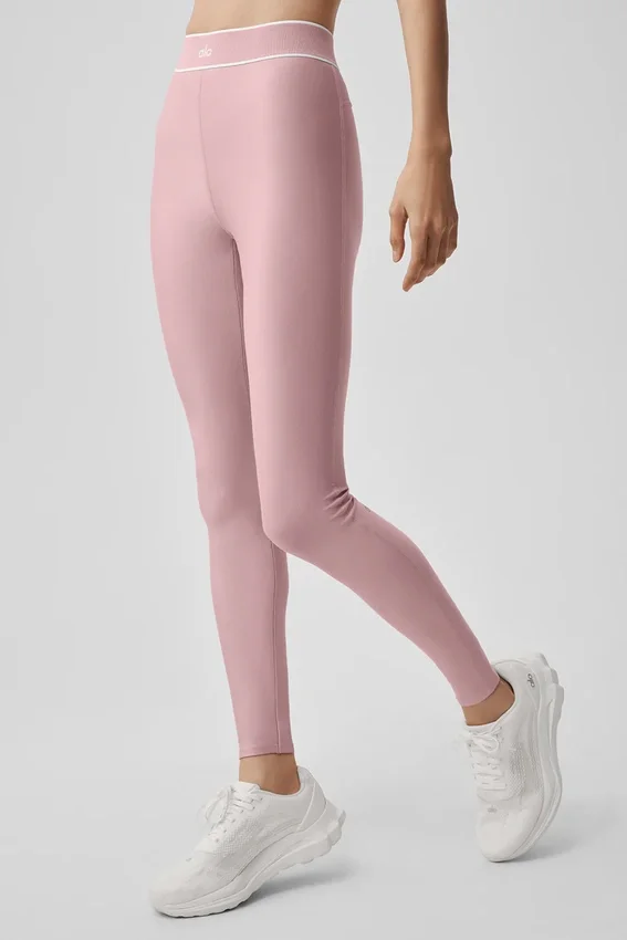 Airlift High-Waist Alignment Legging – Vintage-rosa/vit