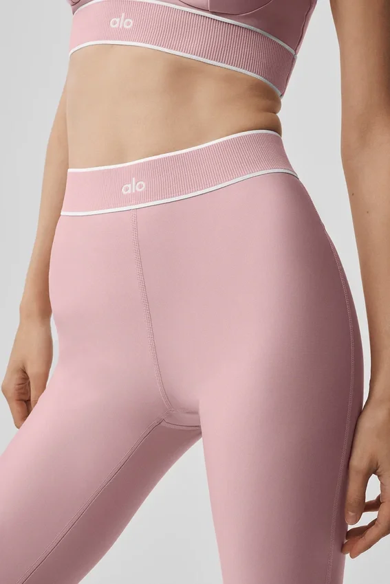 Airlift High-Waist Alignment Legging – Vintage-rosa/vit