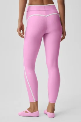 Airlift High-Waist Charger 7/8-Leggings – Candy Heart-rosa/vit