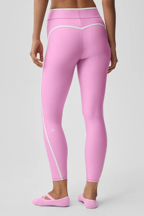 Airlift High-Waist Charger 7/8-Leggings – Candy Heart-rosa/vit