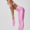 Airlift High-Waist Charger 7/8-Leggings – Candy Heart-rosa/vit