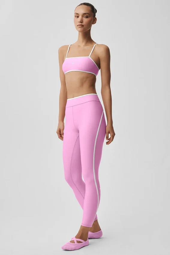 Airlift High-Waist Charger 7/8-Leggings – Candy Heart-rosa/vit
