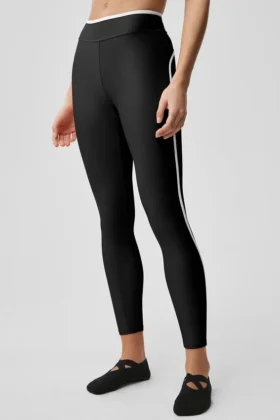 Airlift High-Waist Charger 7/8-Leggings – svart/vit