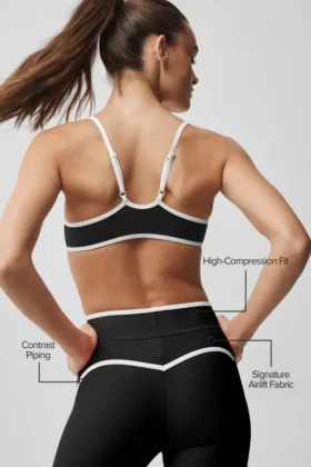 Airlift High-Waist Charger 7/8-Leggings – svart/vit