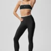 Airlift High-Waist Charger 7/8-Leggings – svart/vit