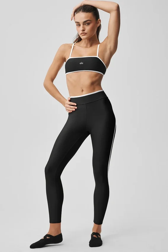 Airlift High-Waist Charger 7/8-Leggings – svart/vit