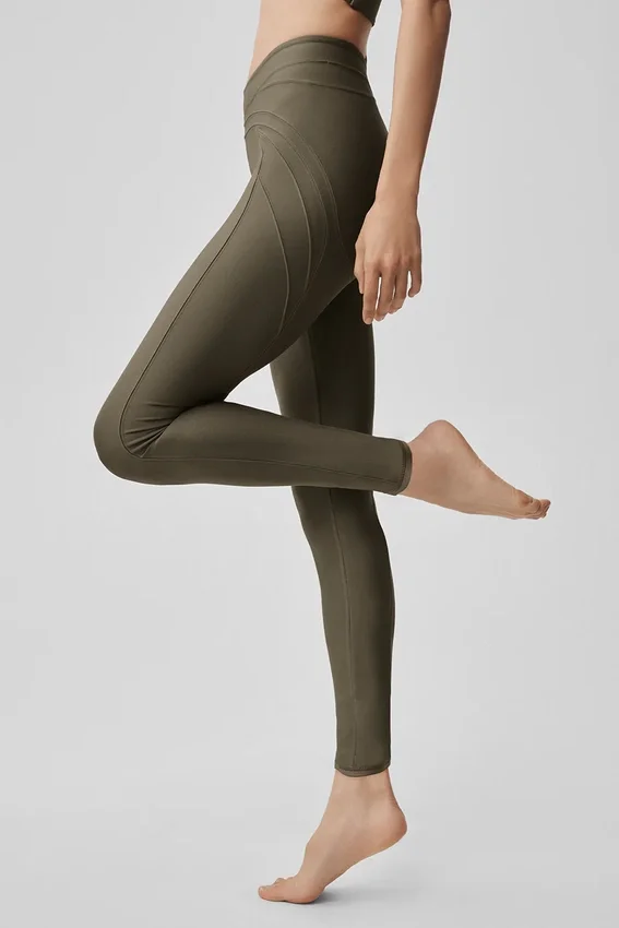 Airlift High-Waist Evolve Leggings – Olive Tree