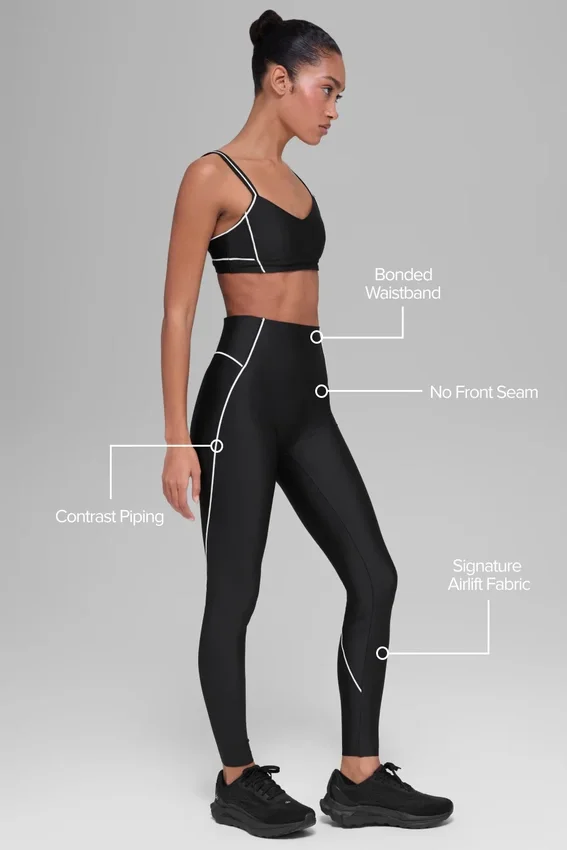 Airlift High-Waist Haven Legging – Svart/Vit